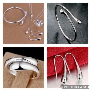 NEW 925 Silver 4-Piece Set of Jewelry